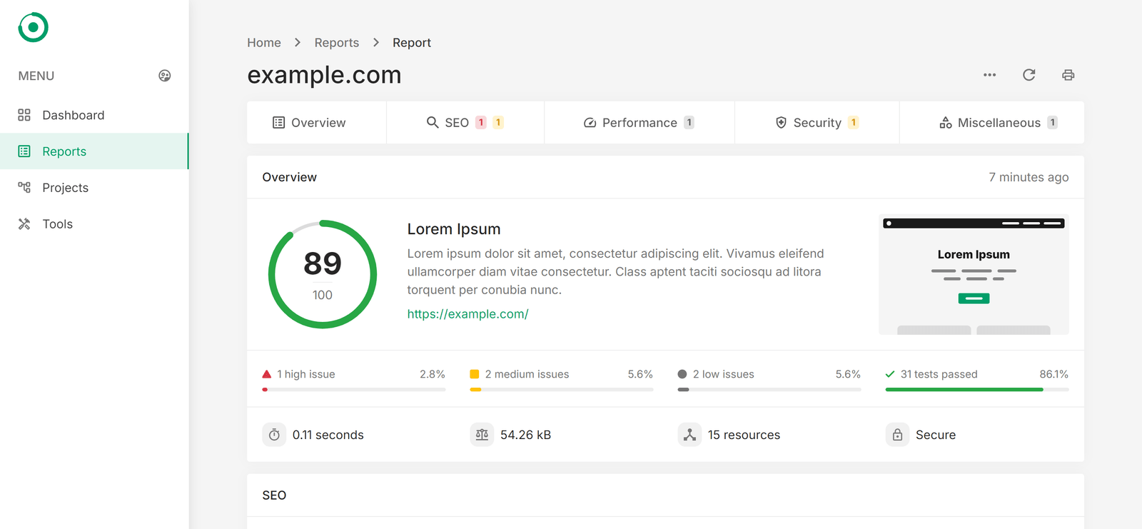 Get Real-Time SEO Reports & Tools